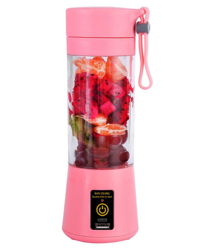 USB Electric Juicer 6-Blades, Blender Mixer Cup (380 ML)