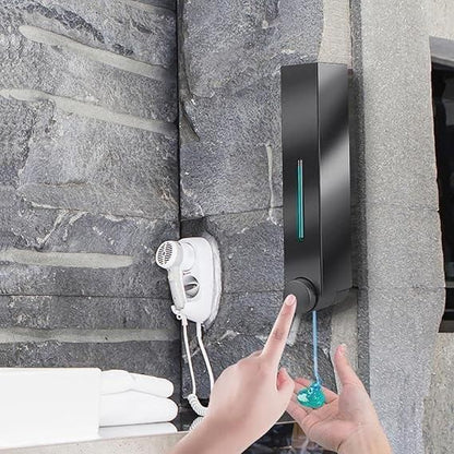 Premium Wall Mounted Manual Push-Button Liquid Soap Dispenser